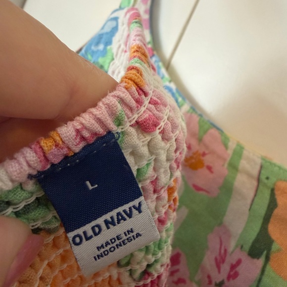 Old Navy Colorful Floral Midi Dress - Picture 3 of 3